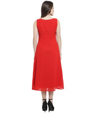 cut out neck a-line dress - 15924316 - Standard Image - 3