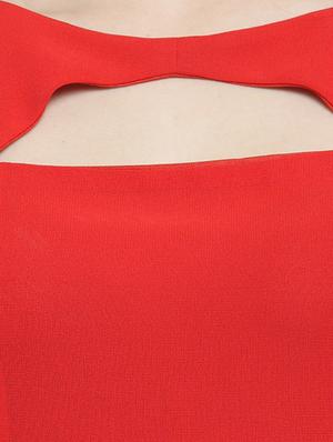 cut out neck a-line dress - 15924316 - Standard Image - 4