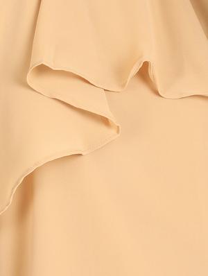 halter neck ruffle overlay top - 15924709 - Standard Image - 6