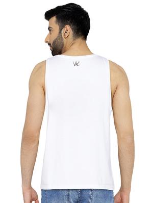 white printed vest - 15924727 - Standard Image - 3