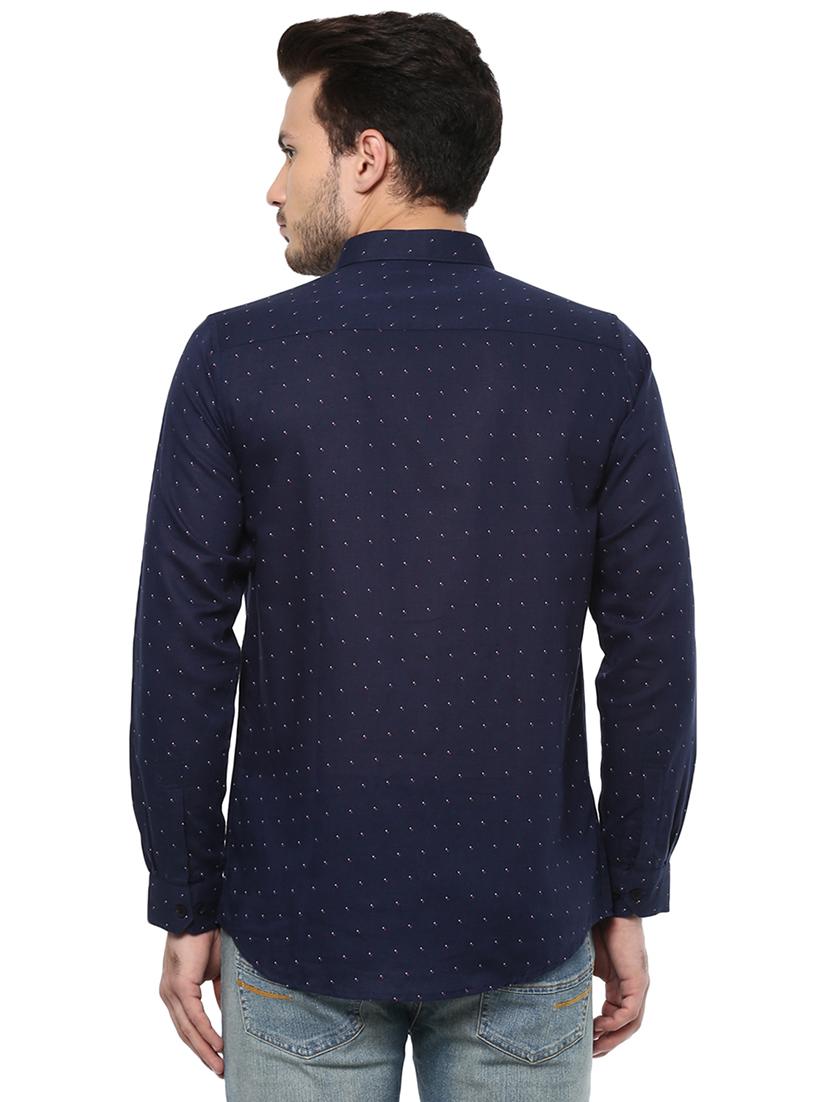 blue printed casual shirt - 15924756 - Zoom Image - 3