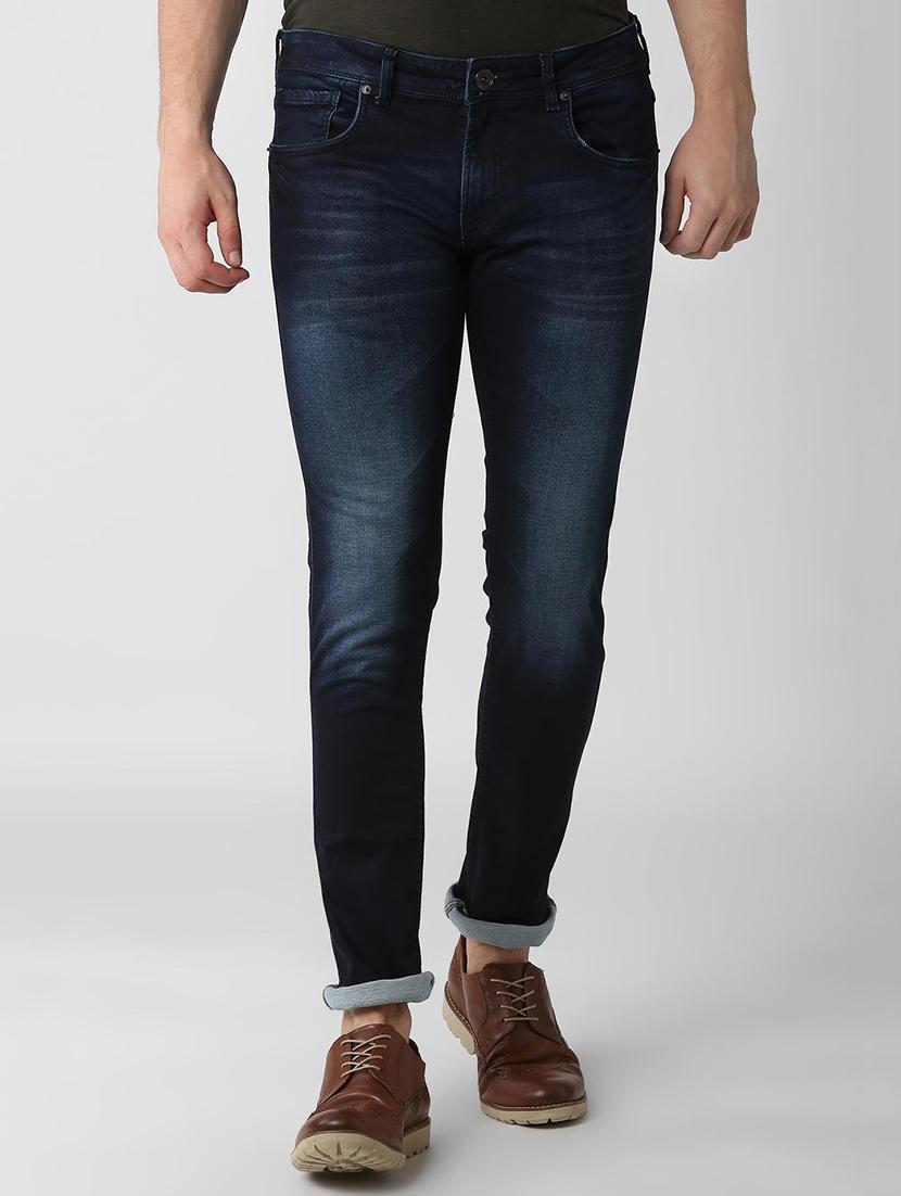 blue cotton blend light washed jeans - 15924813 - Zoom Image - 1