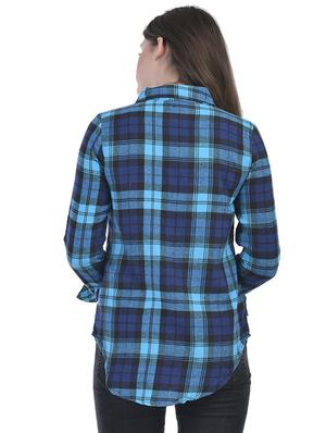 checkered double pocket detail shirt - 15924872 - Standard Image - 3