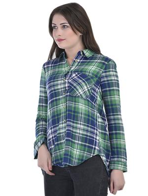 checkered double pocket detail shirt - 15924878 - Standard Image - 2