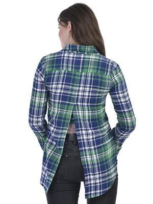checkered double pocket detail shirt - 15924878 - Standard Image - 3