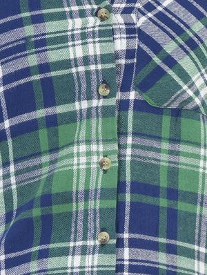 checkered double pocket detail shirt - 15924878 - Standard Image - 5