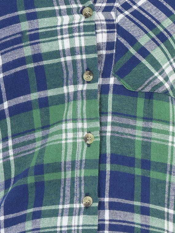 checkered double pocket detail shirt - 15924878 - Zoom Image - 5