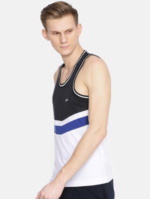 white cotton blend vest - 15925367 - Standard Image - 2