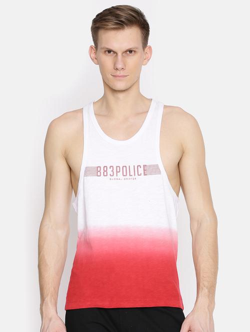 red cotton blend vest - 15925371 - Standard Image - 1