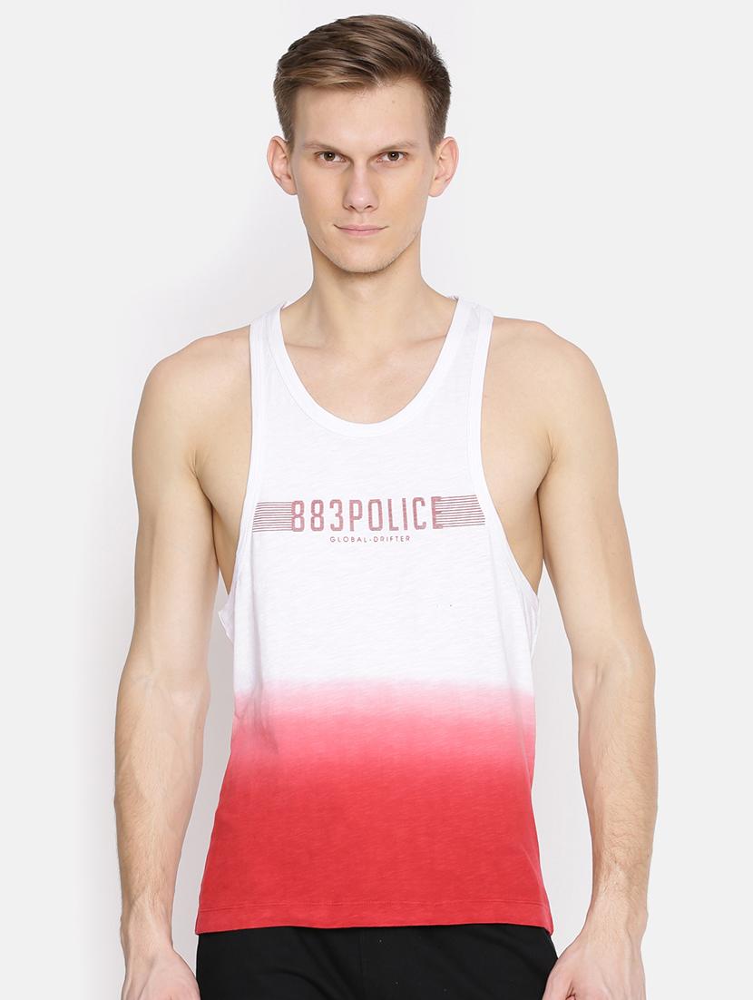 red cotton blend vest - 15925371 - Zoom Image - 1