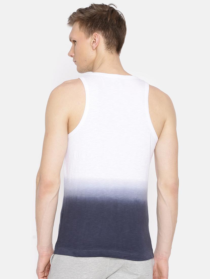 navy cotton blend vest - 15925374 - Zoom Image - 3