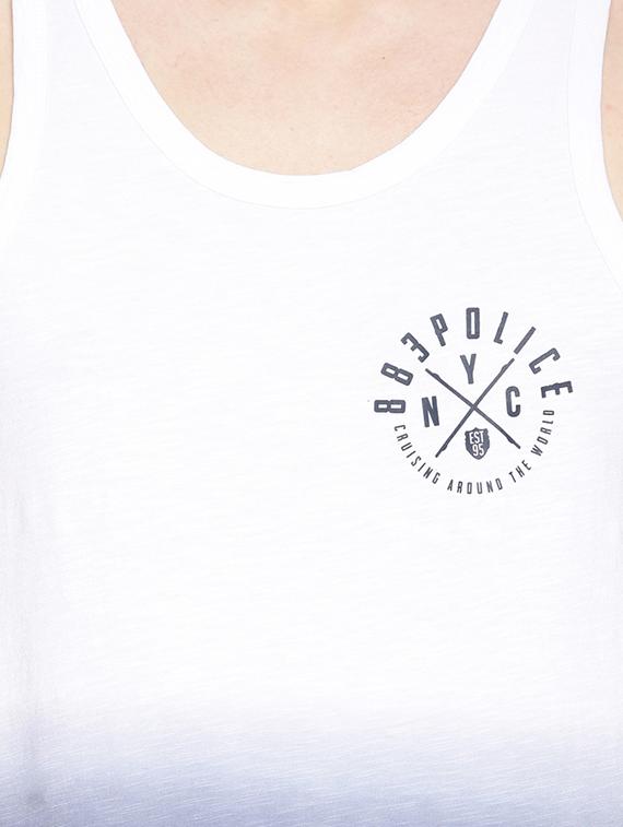 navy cotton blend vest - 15925374 - Zoom Image - 4