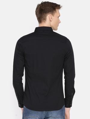black cotton casual shirt - 15925376 - Standard Image - 3