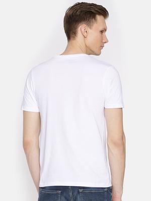 white cotton front print t-shirt - 15925391 - Standard Image - 3
