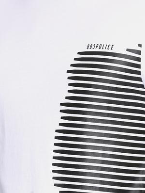 white cotton front print t-shirt - 15925391 - Standard Image - 4