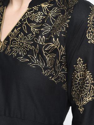 a-line block print dress - 15925462 - Standard Image - 5