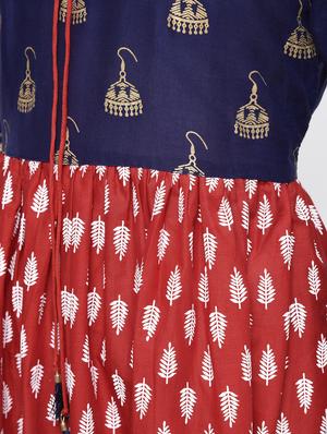 flared printed dress - 15925477 - Standard Image - 5