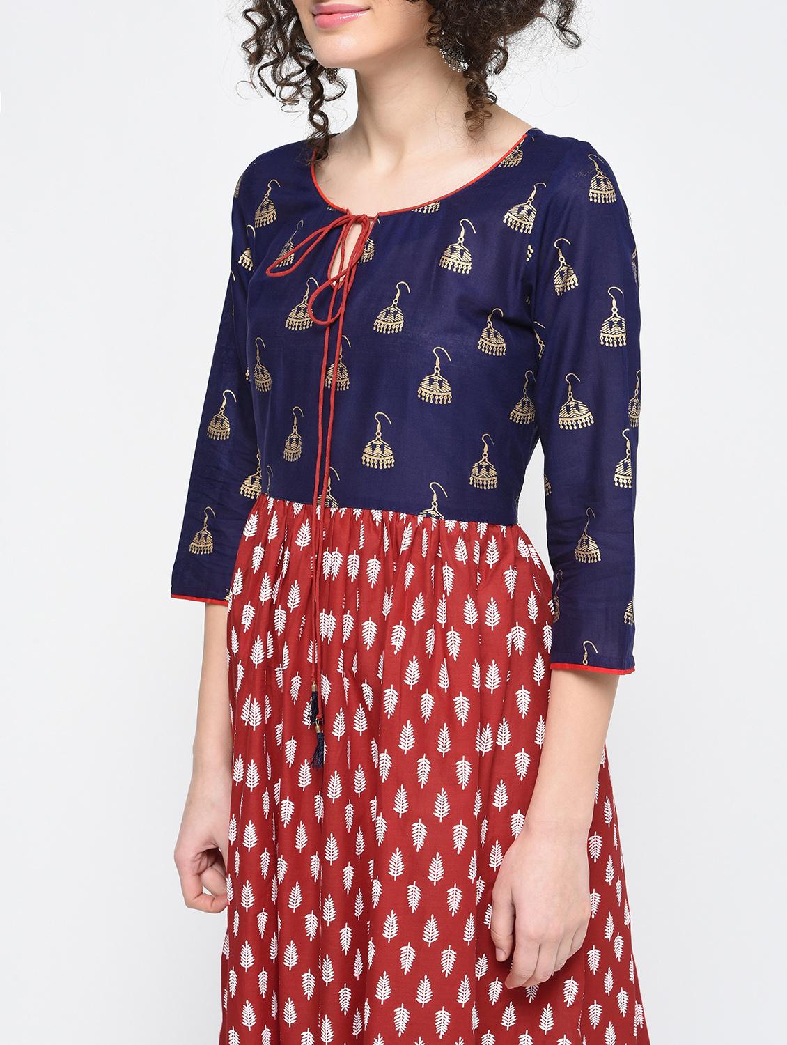 flared printed dress - 15925477 - Zoom Image - 4