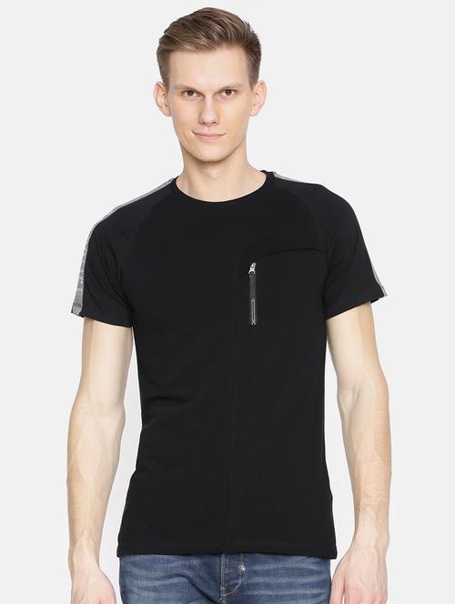 black cotton t-shirt - 15925521 - Standard Image - 1