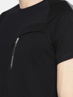 black cotton t-shirt - 15925521 - Standard Image - 4