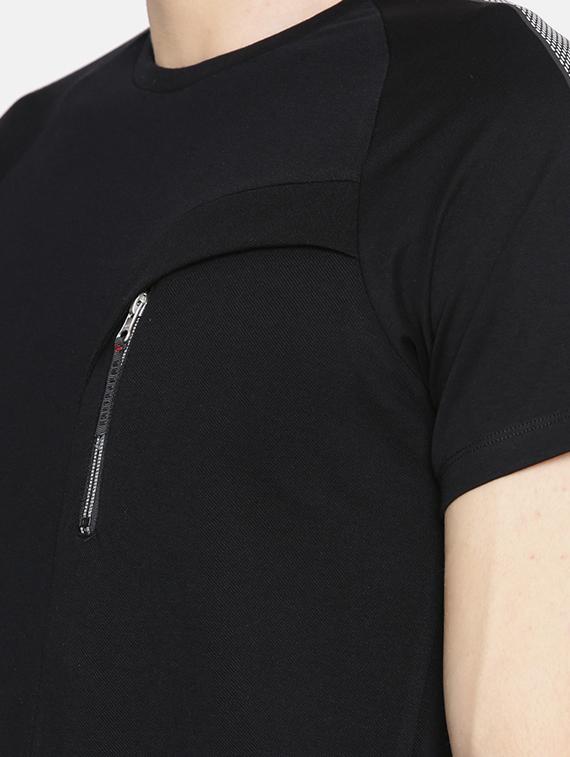 black cotton t-shirt - 15925521 - Zoom Image - 4