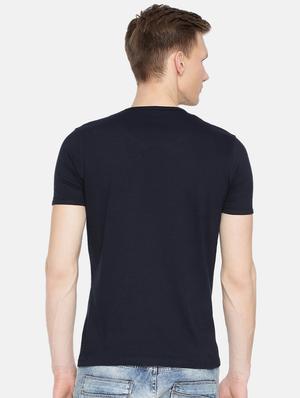 navy blue cotton t-shirt - 15925523 - Standard Image - 3