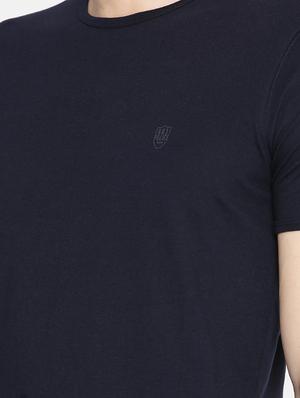 navy blue cotton t-shirt - 15925523 - Standard Image - 4
