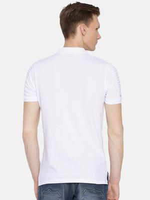 white solid polo t-shirt - 15925528 - Standard Image - 3