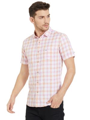 pink checkered casual shirt - 15925667 - Standard Image - 2