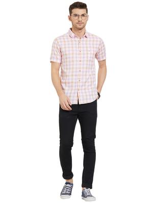 pink checkered casual shirt - 15925667 - Standard Image - 4