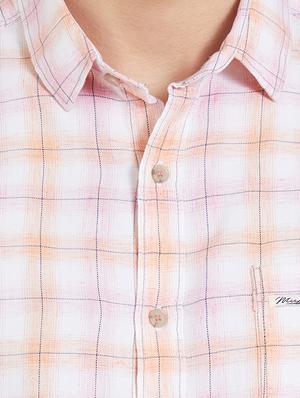 pink checkered casual shirt - 15925667 - Standard Image - 5