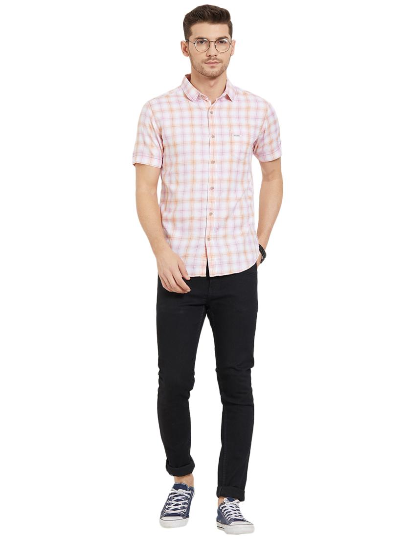 pink checkered casual shirt - 15925667 - Zoom Image - 4