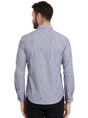 grey printed casual shirt - 15925672 - Standard Image - 3