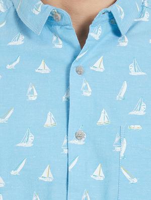 blue cotton casual shirt - 15925673 - Standard Image - 5