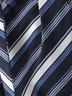 tie up detail striped pleated trouser - 15925706 - Standard Image - 4