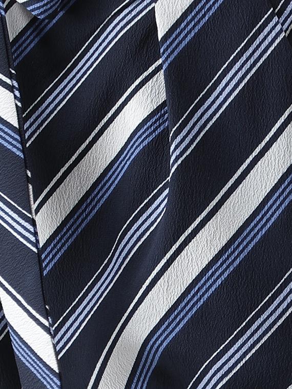tie up detail striped pleated trouser - 15925706 - Zoom Image - 4