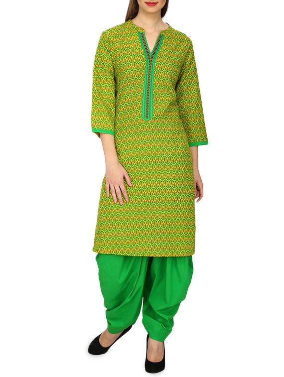 straight printed kurta - 15926227 - Zoom Image - 1