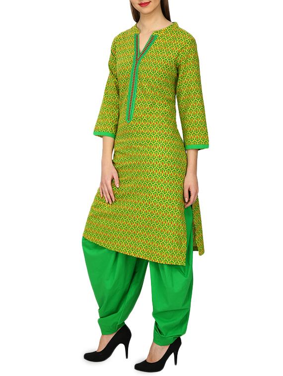 straight printed kurta - 15926227 - Zoom Image - 2