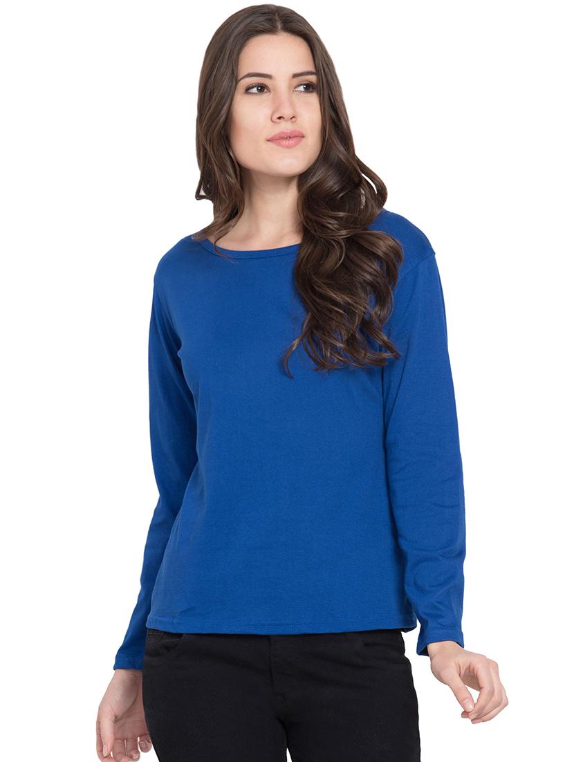 round neck long sleeved tee - 15926253 - Zoom Image - 1