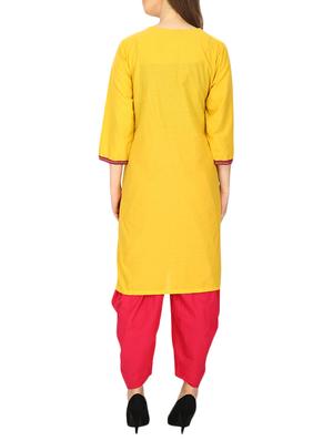 straight embroidered kurta - 15926352 - Standard Image - 2