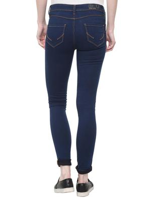 navy blue solid jeans - 15926387 - Standard Image - 2