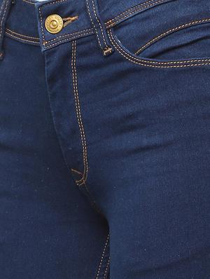 navy blue solid jeans - 15926387 - Standard Image - 4