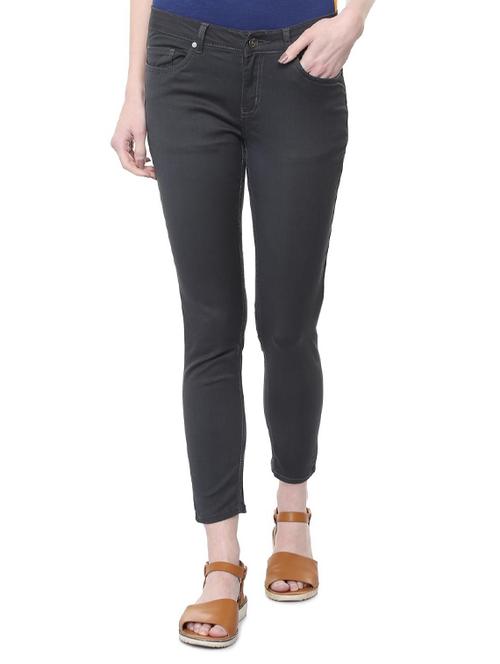 charcoal black mid-rise jeans - 15926390 - Standard Image - 1