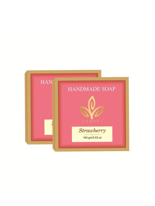 org'era set of 2 strawberry handmade soap - 15926626 - Standard Image - 1