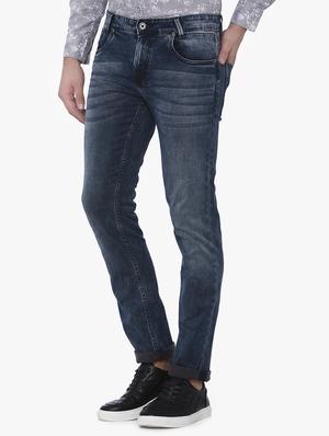 blue cotton washed jeans - 15926659 - Standard Image - 2