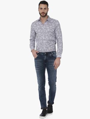 blue cotton washed jeans - 15926659 - Standard Image - 4