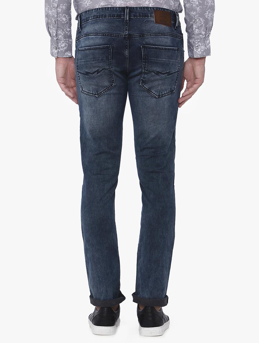 blue cotton washed jeans - 15926659 - Zoom Image - 3