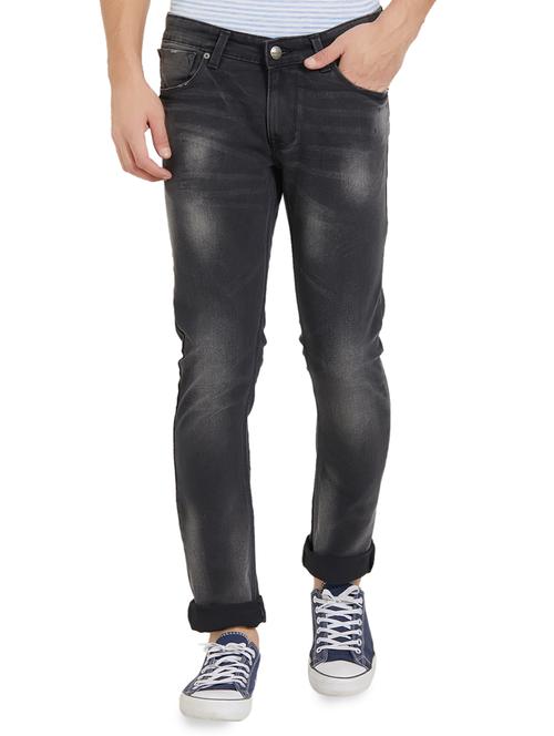 black cotton washed jeans - 15926665 - Standard Image - 1