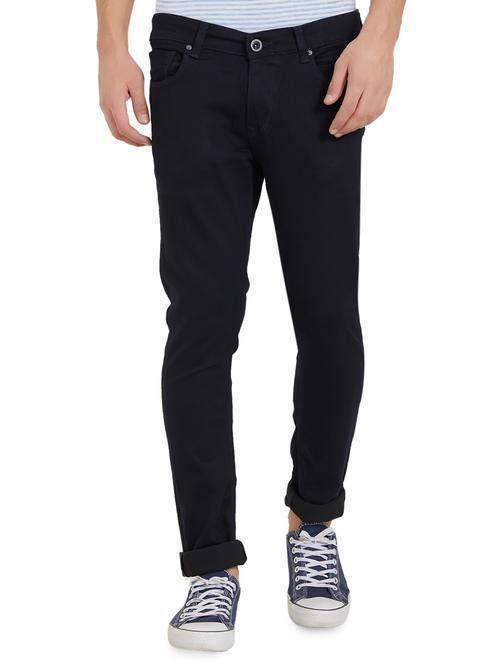 blue cotton plain jeans - 15926668 - Standard Image - 1
