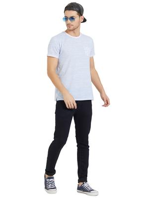 blue cotton plain jeans - 15926668 - Standard Image - 4